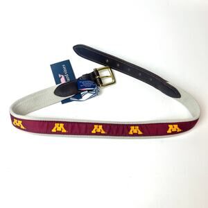 NWT Vineyard Vines University of Minnesota Canvas Club Belt Size 30 Collegiate
